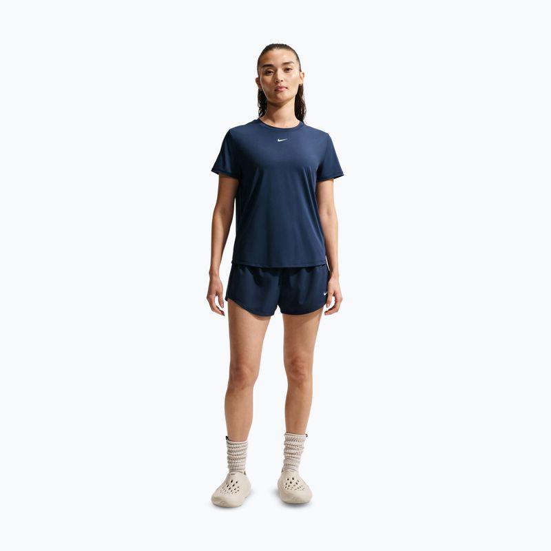 Tricou de antrenament pentru femei Nike One Classic midnight navy/white 2
