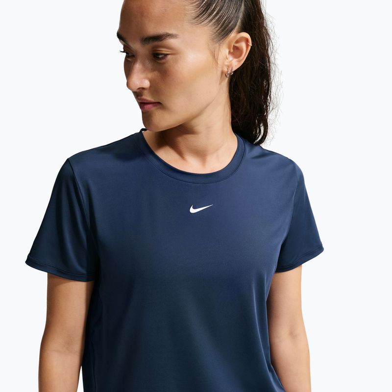 Tricou de antrenament pentru femei Nike One Classic midnight navy/white 4