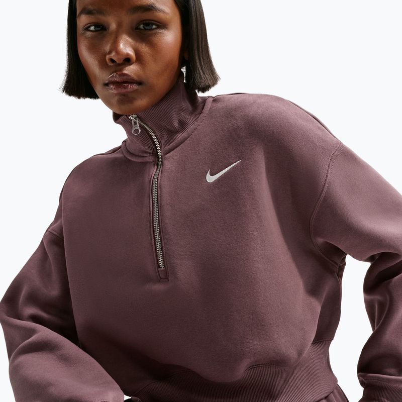 Bluză pentru femei Nike Sportswear Phoenix Fleece 1/2 Zip Cropped tattoo/sail 4