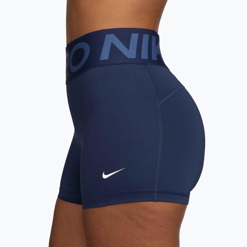 Pantaloni scurți pentru femei Nike Pro Sculpt High Waisted 3" Biker midnight navy/white 3