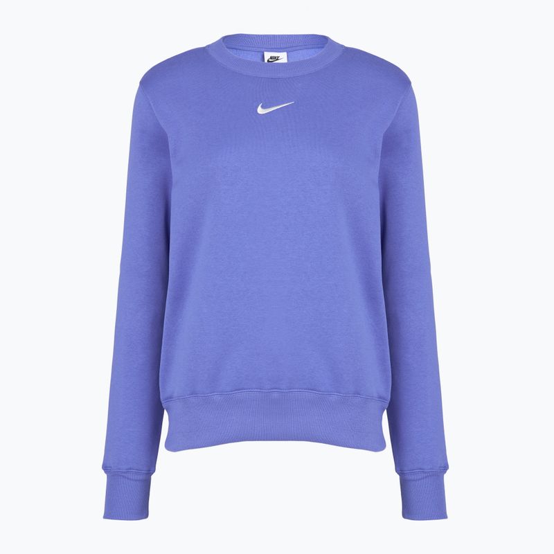 Bluză pentru femei Nike Sportswear Phoenix Fleece Crewneck light medium blue/sail 7