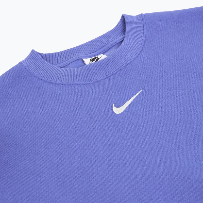 Bluză pentru femei Nike Sportswear Phoenix Fleece Crewneck light medium blue/sail 9