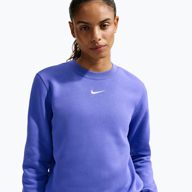 Bluză pentru femei Nike Sportswear Phoenix Fleece Crewneck light medium blue/sail 4