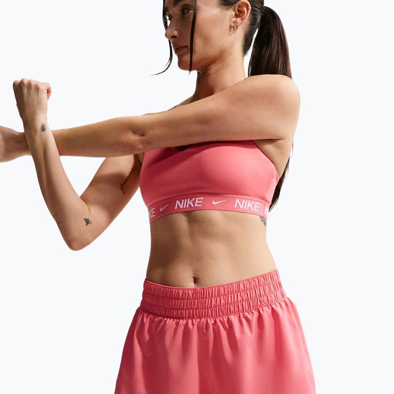 Pantaloni scurți de alergare pentru femei Nike One Dri-FIT 2IN1 sea coral/white 6