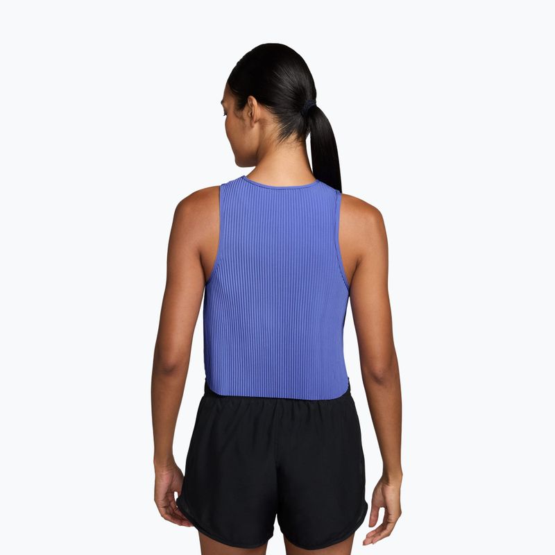 Tricou de alergare pentru femei Nike AeroSwift Dri-Fit ADV Cropped Tank Top off sapphire/black 2
