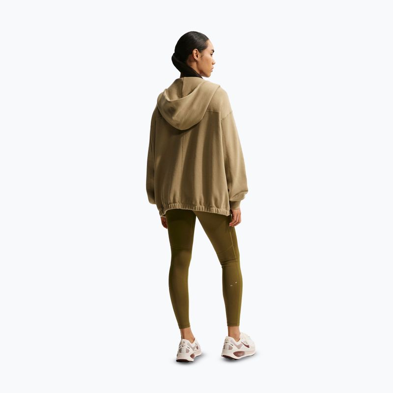 Colanți de alergare pentru femei Nike Tempo High-Waisted 7/8 olive flak 3