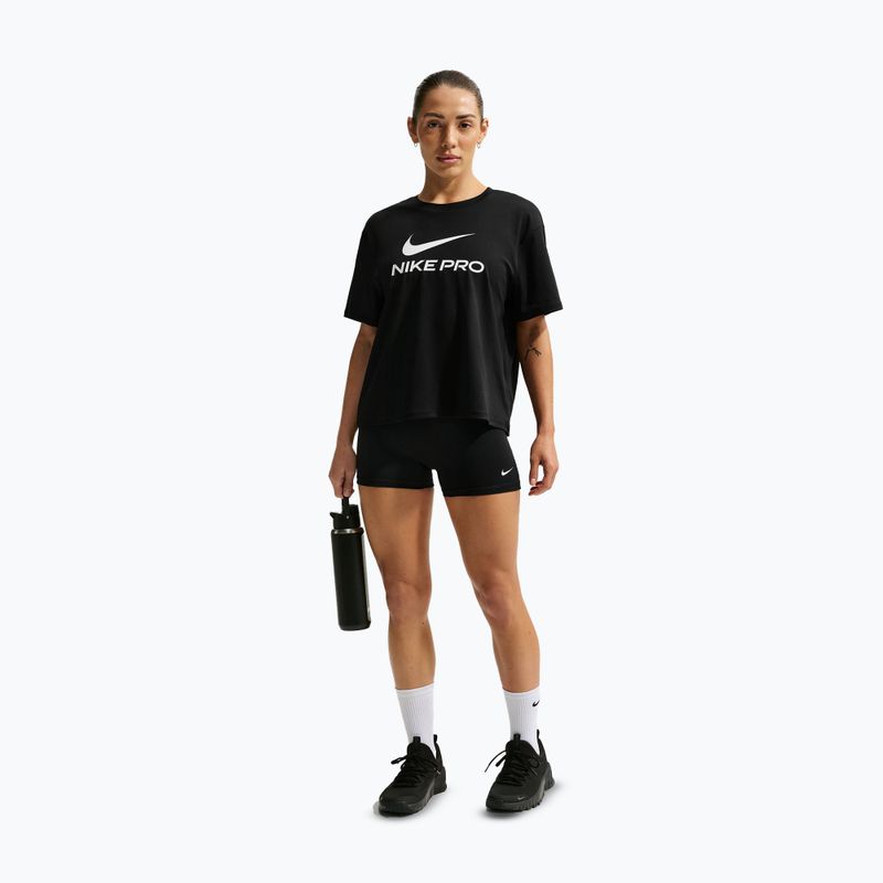 Pantaloni scurți pentru femei Nike Pro Mid-Rise Biker 3" black/university gold/white 2