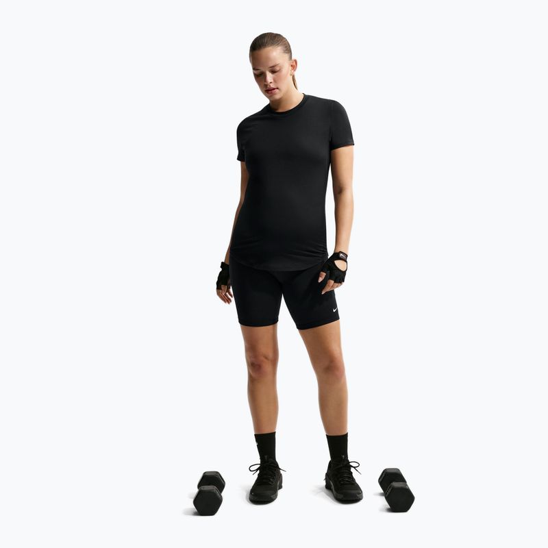 Pantaloni scurți pentru femei Nike One Maternity High-Waisted 8" black/white 2