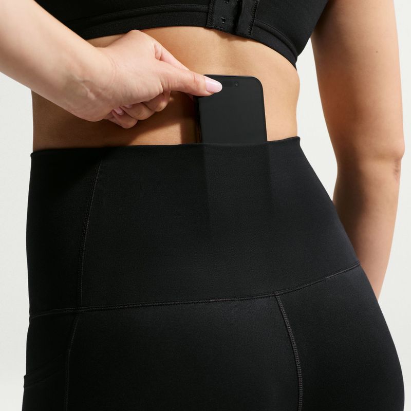 Pantaloni scurți pentru femei Nike One Maternity High-Waisted 8" black/white 7