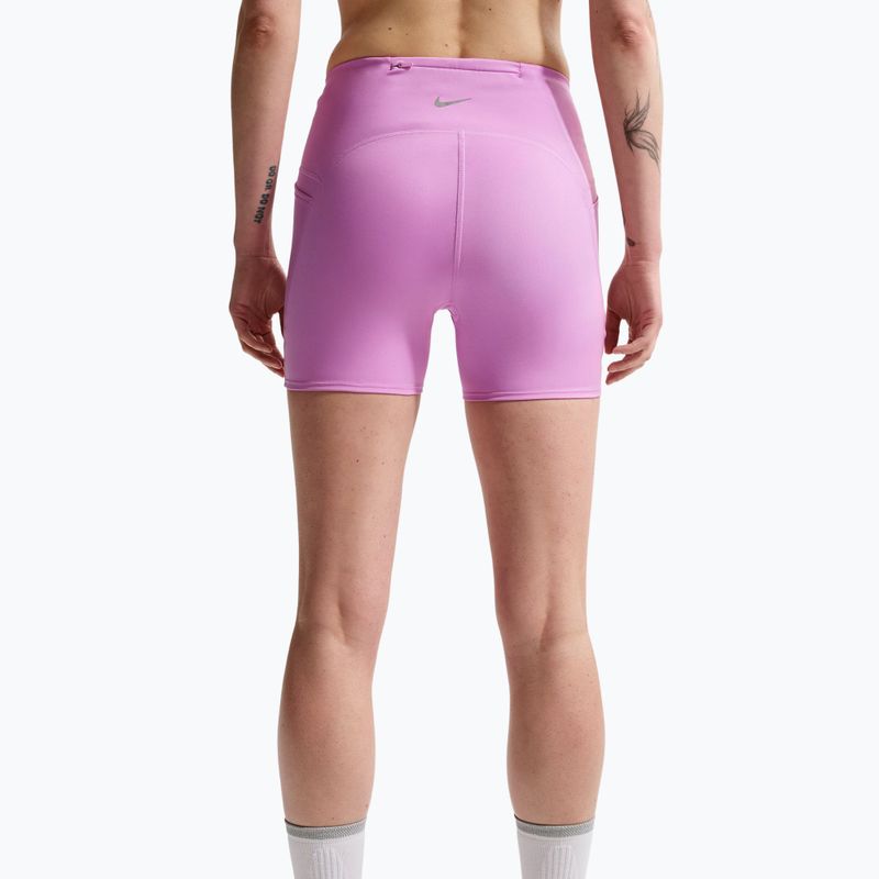 Pantaloni scurți de alergare pentru femei Nike Swift High-Waisted 4" light magenta 4