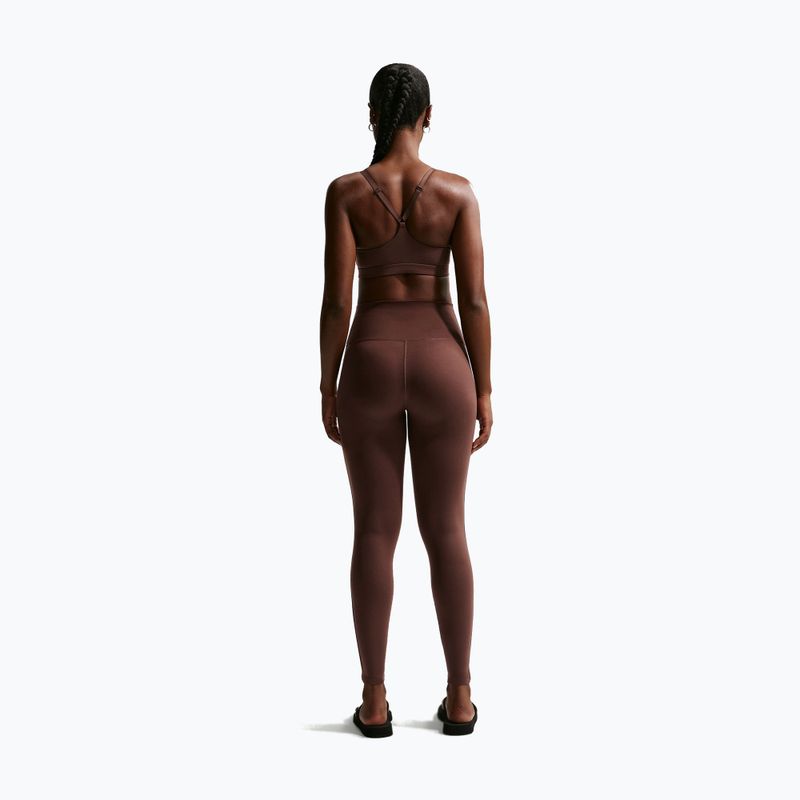 Colanți pentru femei Nike One High-Waisted Seamless light chocolate 3