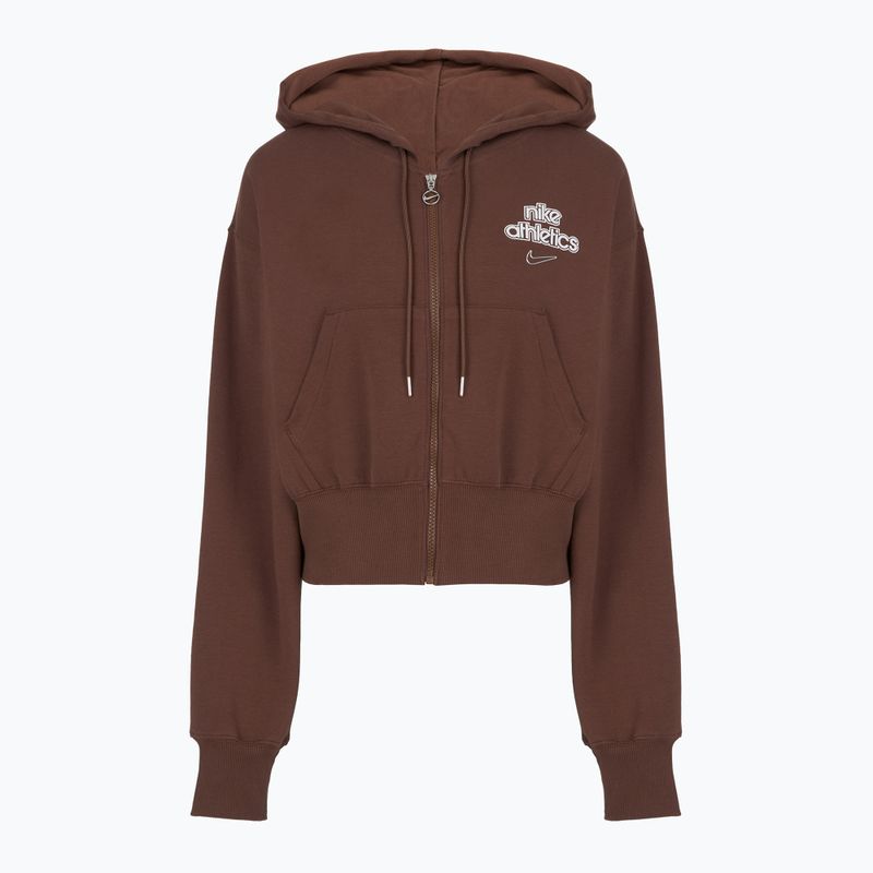 Bluză pentru femei Nike Phoenix Full-Zip Hoodie light chocolate 6