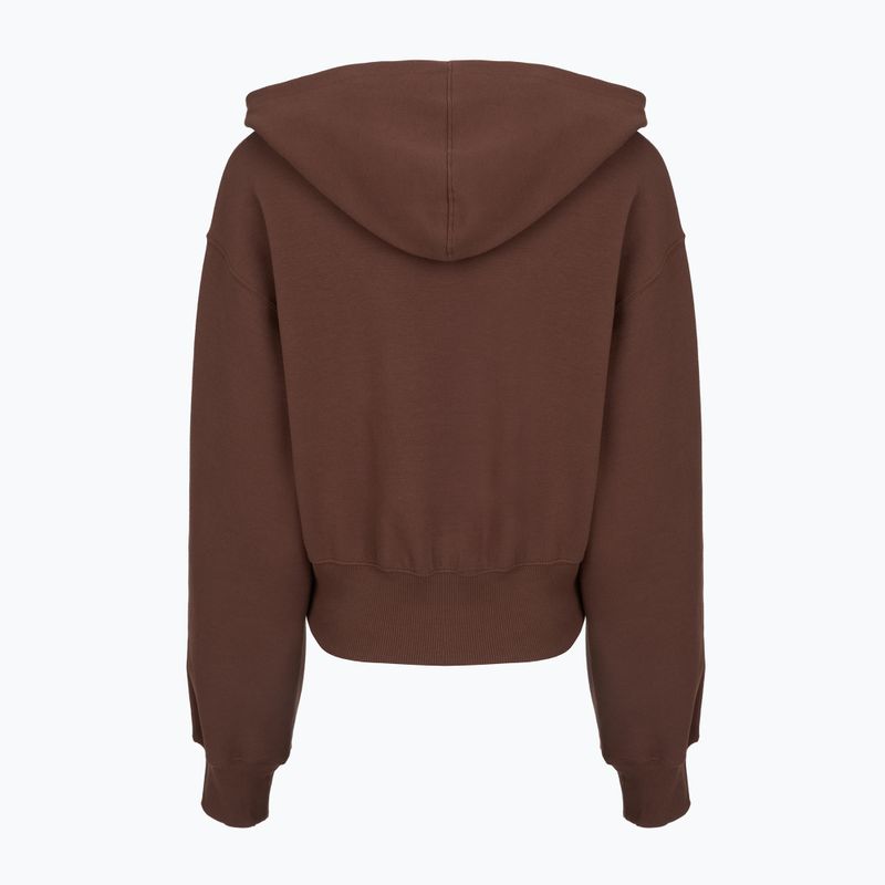 Bluză pentru femei Nike Phoenix Full-Zip Hoodie light chocolate 7