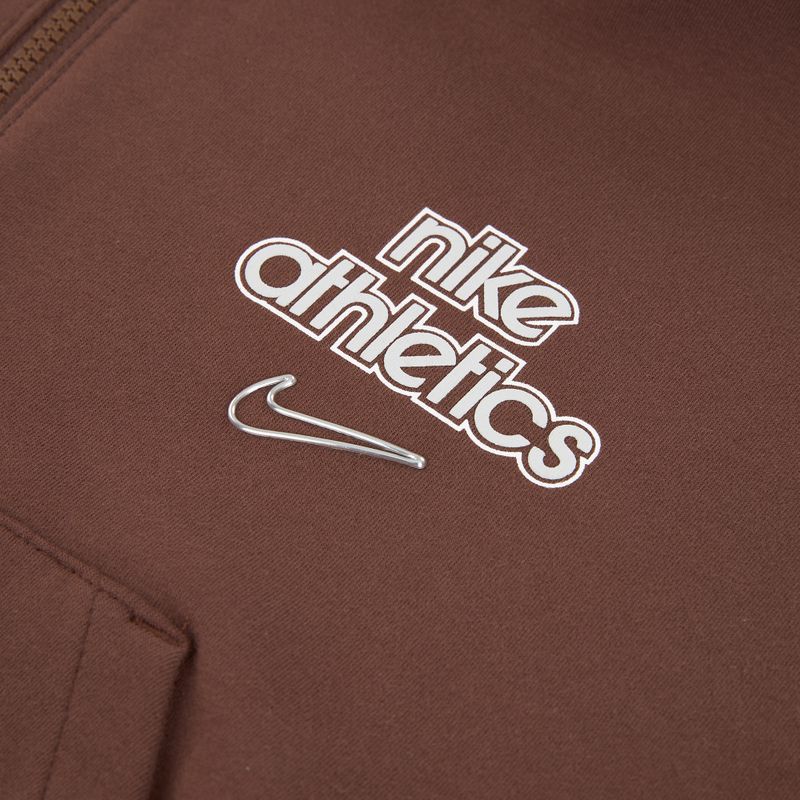 Bluză pentru femei Nike Phoenix Full-Zip Hoodie light chocolate 8