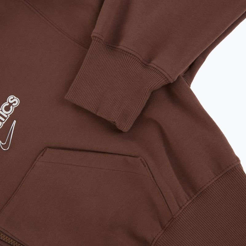 Bluză pentru femei Nike Phoenix Full-Zip Hoodie light chocolate 9