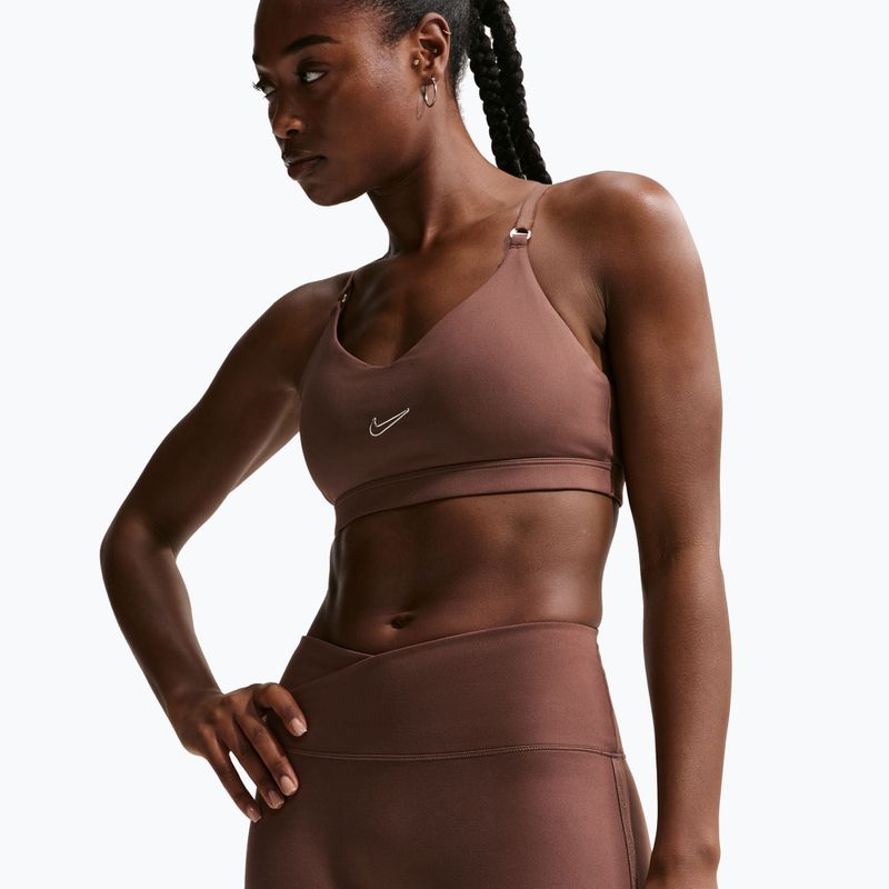 Pantaloni scurți pentru femei Nike One Biker 5" light chocolate 4