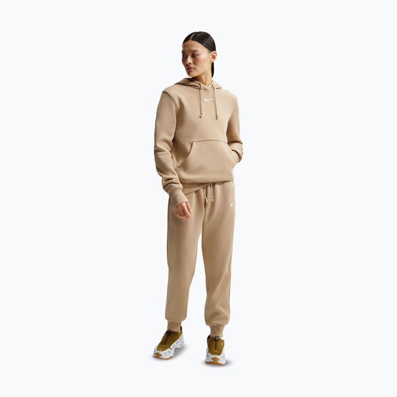 Pantaloni pentru femei Nike Sportswear Phoenix Fleece Mid-Rise linen/sail 2