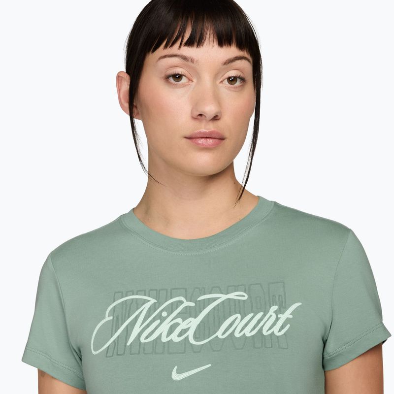 Tricou de tenis pentru femei Nike Court Heritage steam/barely green 3