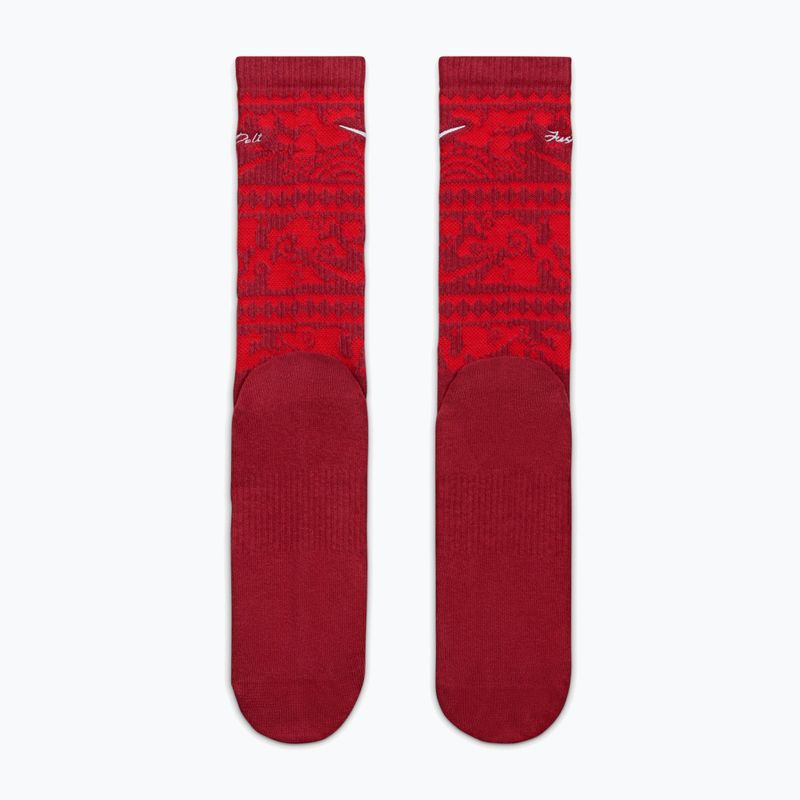Șosete Nike Everyday Plus Cushioned Crew team crimson/metallic silver 3
