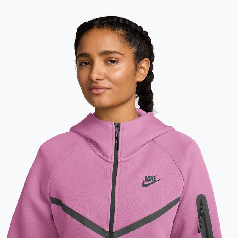 Bluză pentru femei  Nike Sportswear Tech Fleece Windrunner light magenta/black 3