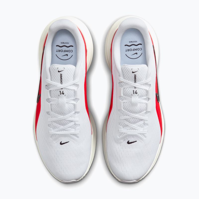 Încălțăminte de alergare pentru bărbați Nike Downshifter 14 white/summit white/bright crimson/black 6