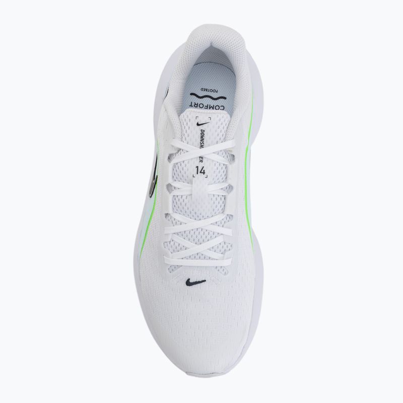 Încălțăminte de alergare pentru bărbați Nike Downshifter 14 white/glacier blue/green strike/black 5