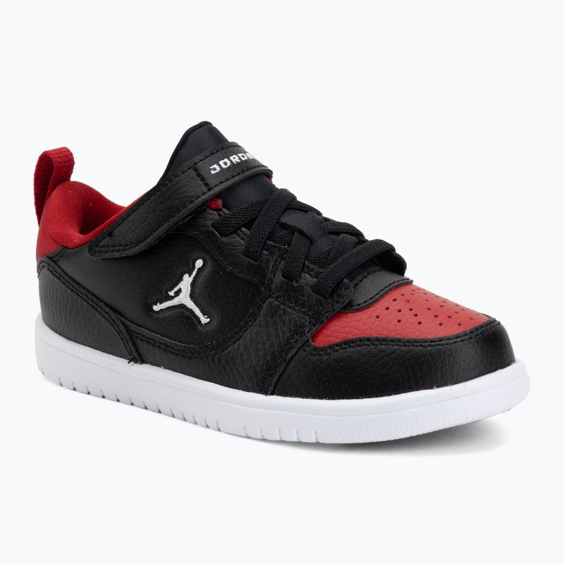 Buty dziecięce Nike Jordan Court Connect Low black/gym red/white