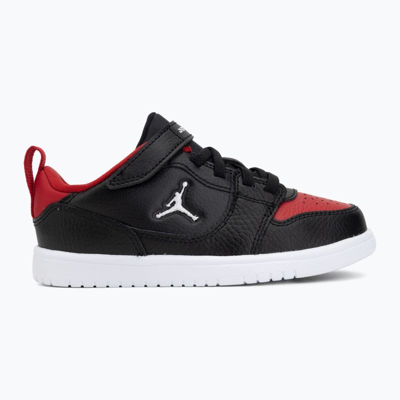 Buty dziecięce Nike Jordan Court Connect Low black/gym red/white 2