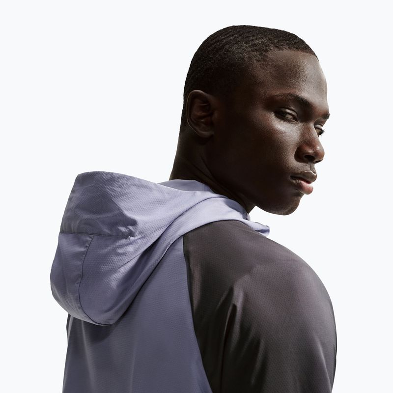 Geacă de alergare pentru bărbați Nike Impossibly Light Windrunner iron purple/black/lime blast 5