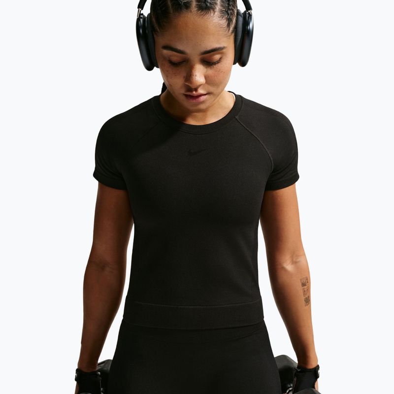Tricou de antrenament pentru femei Nike Pro Seamless Dri-Fit black 4