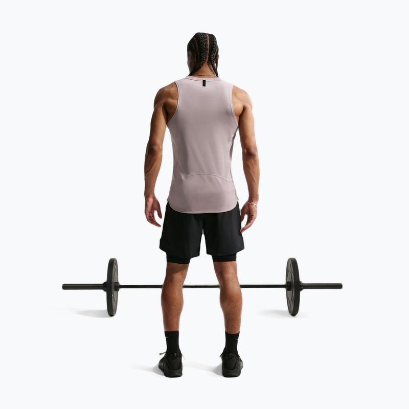 Tricou de antrenament pentru bărbați Nike Pro Training Dri-Fit light violet ore/black 3