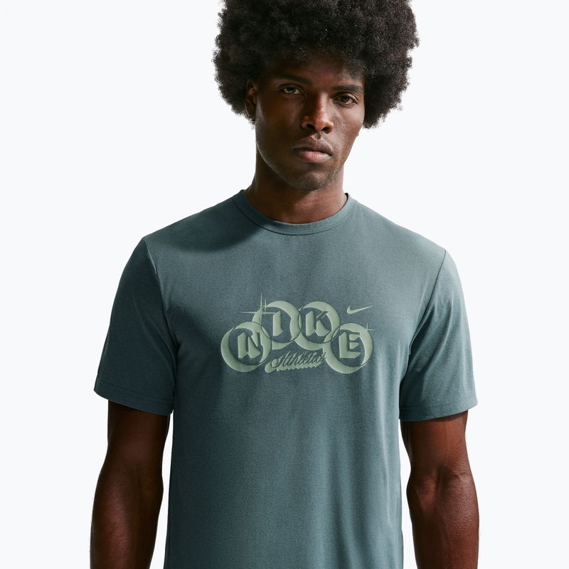 Tricou de antrenament bărbați Nike Hyverse Dri-Fit Training mineral slate/steam 5