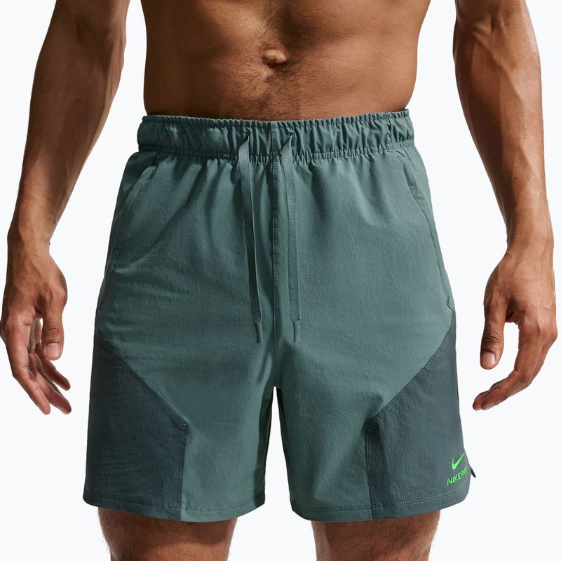 Pantaloni scurți pentru bărbați Nike Pro Training Dri-Fit 6" mineral slate/faded spruce/green strike 4
