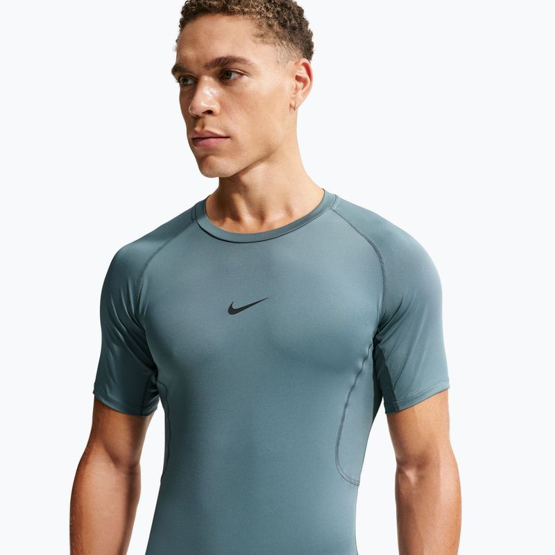 Tricou de antrenament bărbați Nike Pro Dri-Fit Tight Fitness mineral slate/black 4