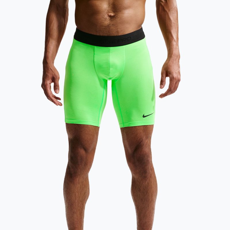 Pantaloni scurți de antrenament pentru bărbați Nike Pro Dri-Fit Fitness Long green strike/black 4