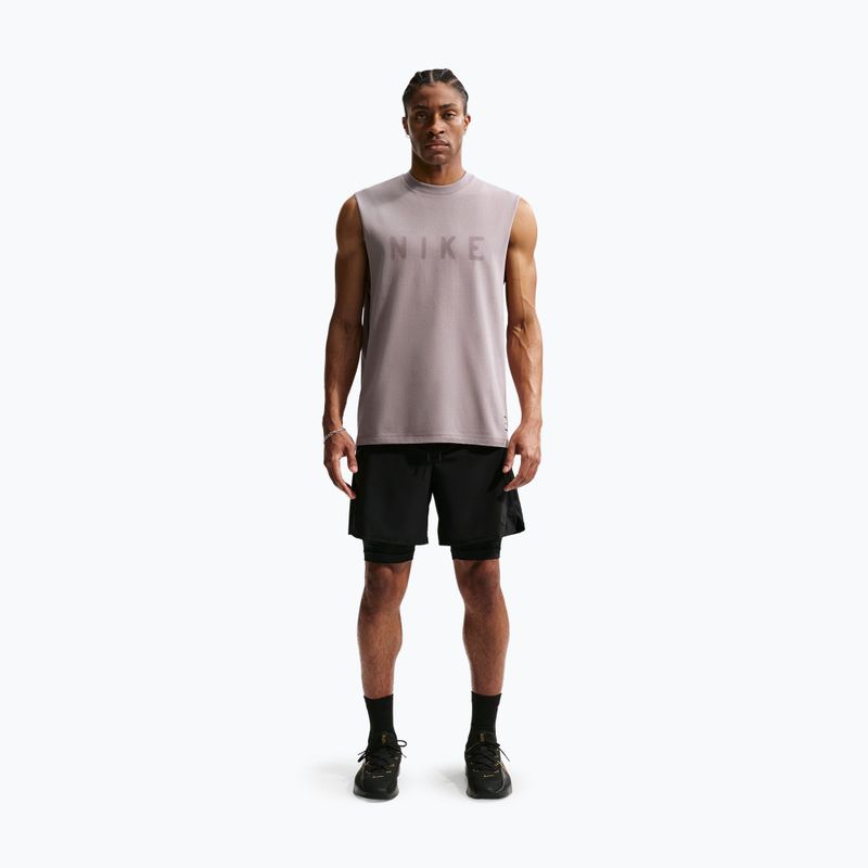 Tricou de antrenament bărbați Nike Athletic Club Dri-Fit light violet ore/light violet ore 2