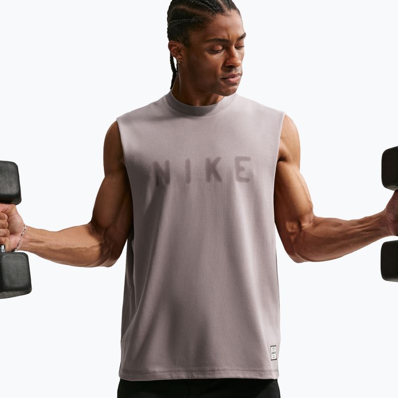 Tricou de antrenament bărbați Nike Athletic Club Dri-Fit light violet ore/light violet ore 5