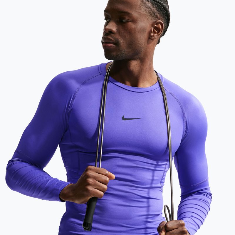 Longsleeve de antrenament pentru bărbați Nike Pro Dri-Fit Tight Fitness persian violet/black 4