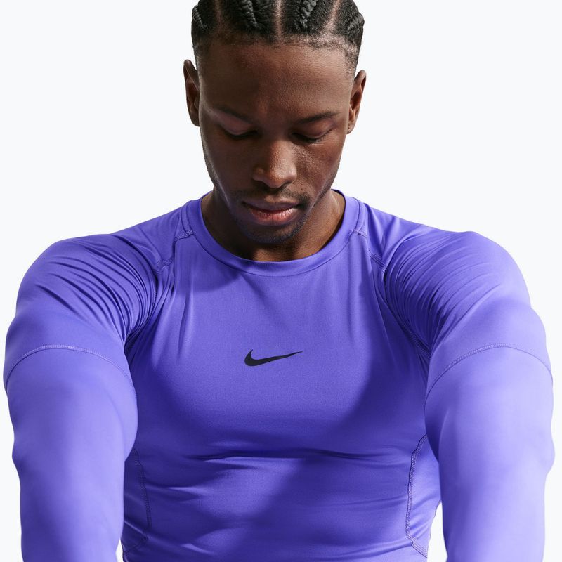 Longsleeve de antrenament pentru bărbați Nike Pro Dri-Fit Tight Fitness persian violet/black 5