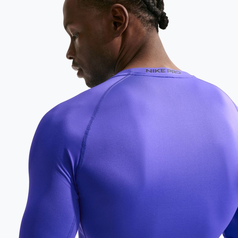 Longsleeve de antrenament pentru bărbați Nike Pro Dri-Fit Tight Fitness persian violet/black 6