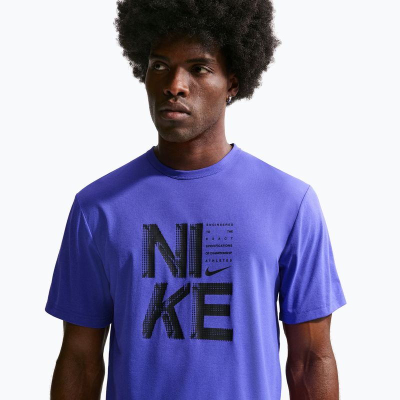 Tricou de antrenament bărbați Nike Hyverse Dri-Fit Persian violet/black 5