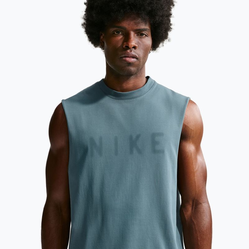 Tricou de antrenament bărbați Nike Athletic Club Dri-Fit mineral slate/mineral slate 4