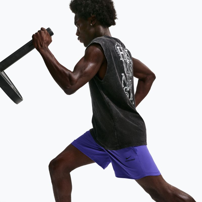 Pantaloni scurți pentru bărbați Nike Pro Training Dri-Fit 6" persian violet/black 4