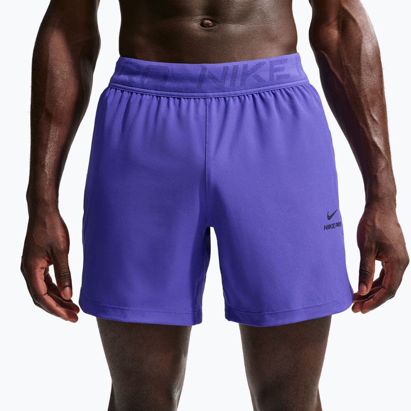 Pantaloni scurți pentru bărbați Nike Pro Training Dri-Fit 6" persian violet/black 5