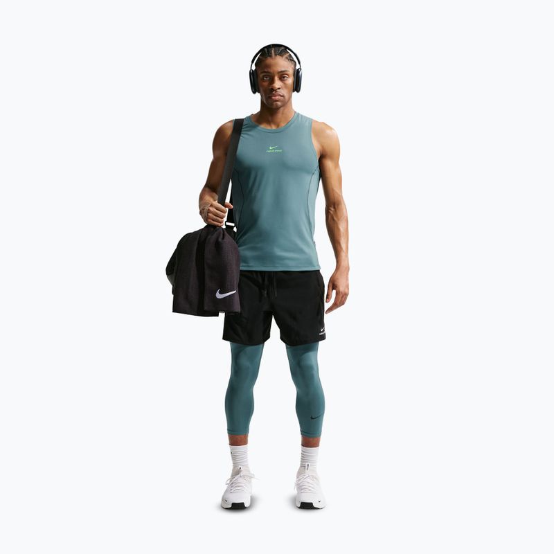 Colanți de antrenament pentru bărbați Nike Pro Dri-Fit 3/4 Tight Fitness mineral slate/black 2