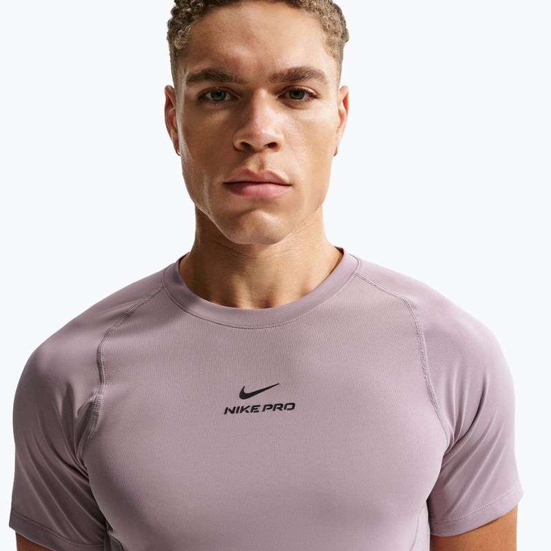 Tricou de antrenament pentru bărbați Nike Pro Training Dri-Fit light violet ore/black 5