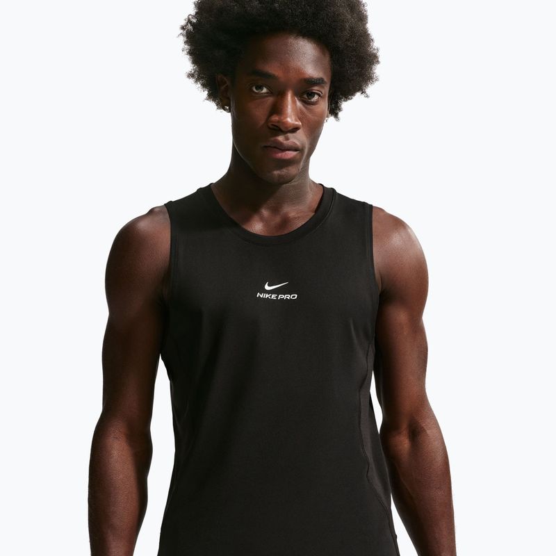 Tricou de antrenament pentru bărbați Nike Pro Training Dri-Fit black/white 4