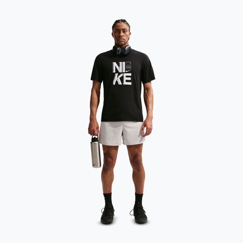 Tricou de antrenament bărbați Nike Hyverse Dri-Fit Persian black/white 2