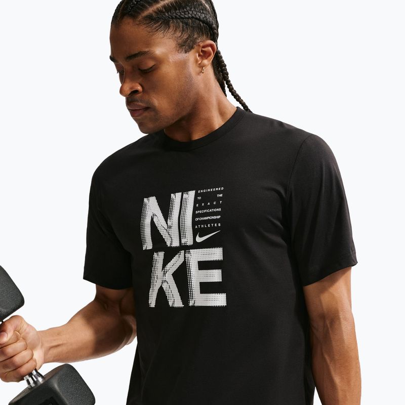 Tricou de antrenament bărbați Nike Hyverse Dri-Fit Persian black/white 6