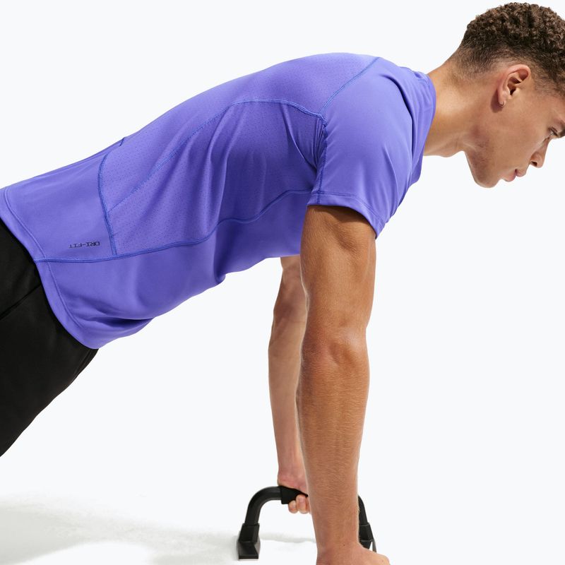 Tricou de antrenament pentru bărbați Nike Pro Training Dri-Fit persian violet/black 6